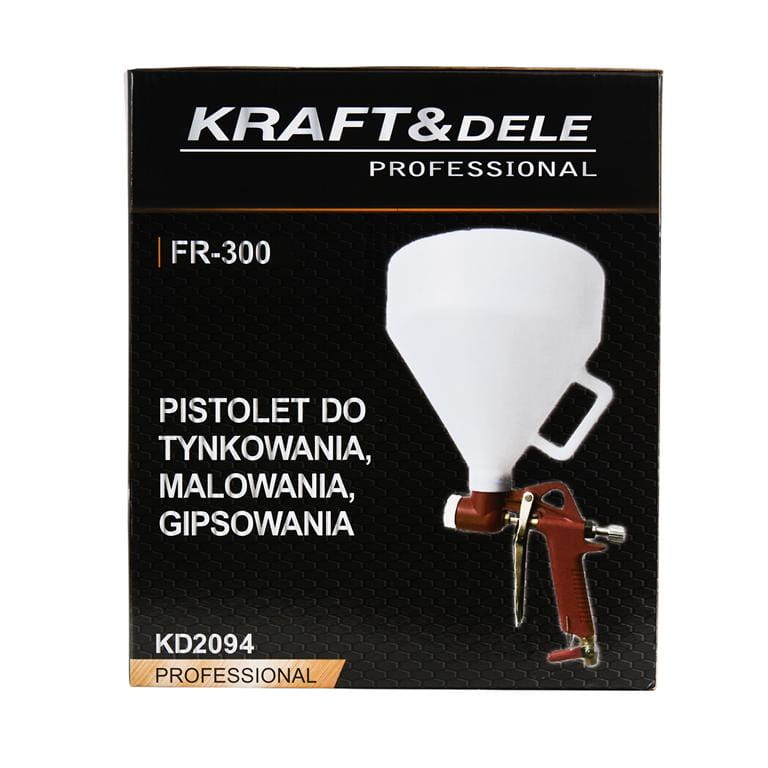 Spray gun for plasters 5L + 3 nozzles KD2094