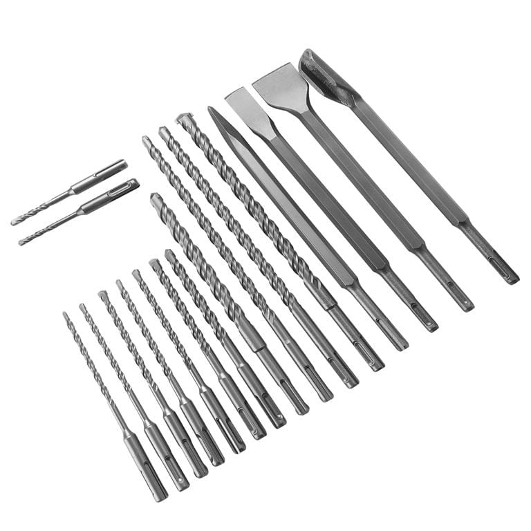 SET OF DRILLS AND CHISELS 17 PIECES SDS+ KD10068