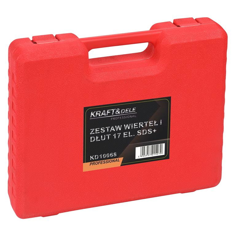 SET OF DRILLS AND CHISELS 17 PIECES SDS+ KD10068