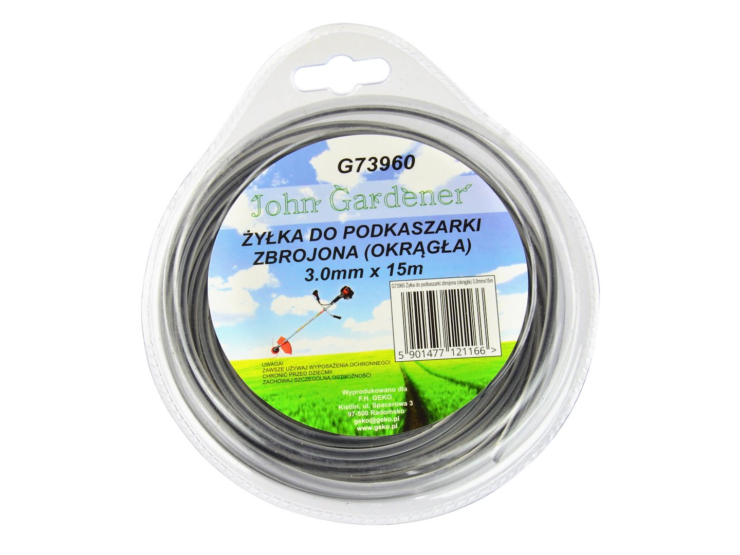 Cutting nylon line 3.0mm x 15m Round