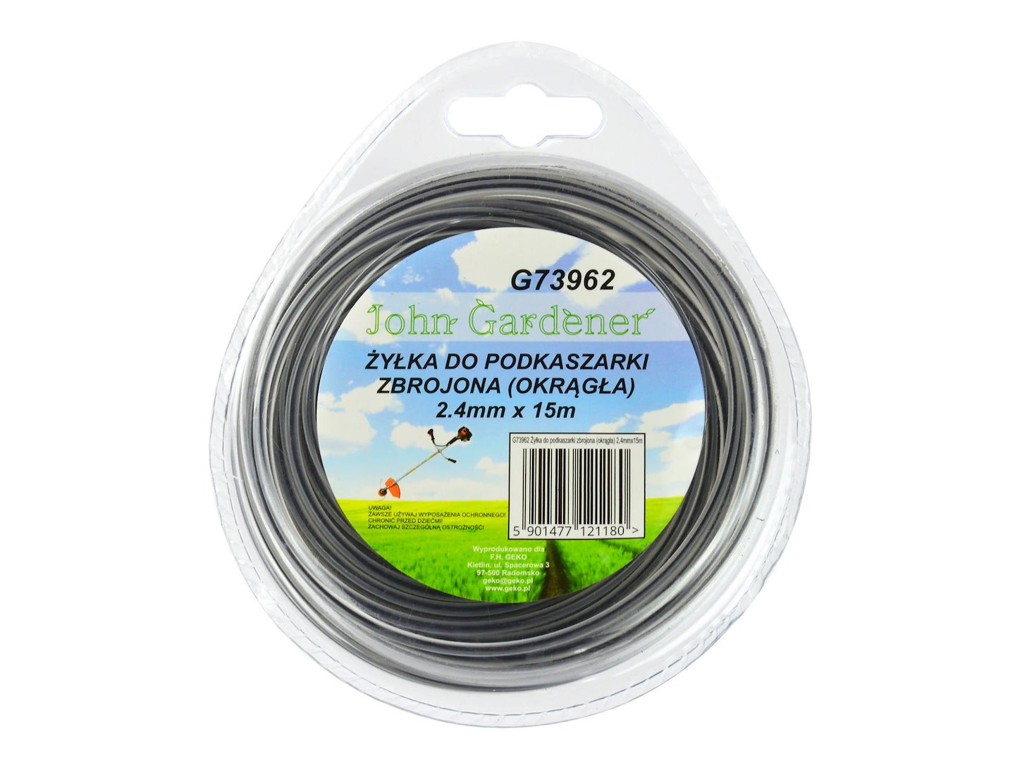 Cutting nylon line 2.4mm x 15m, round