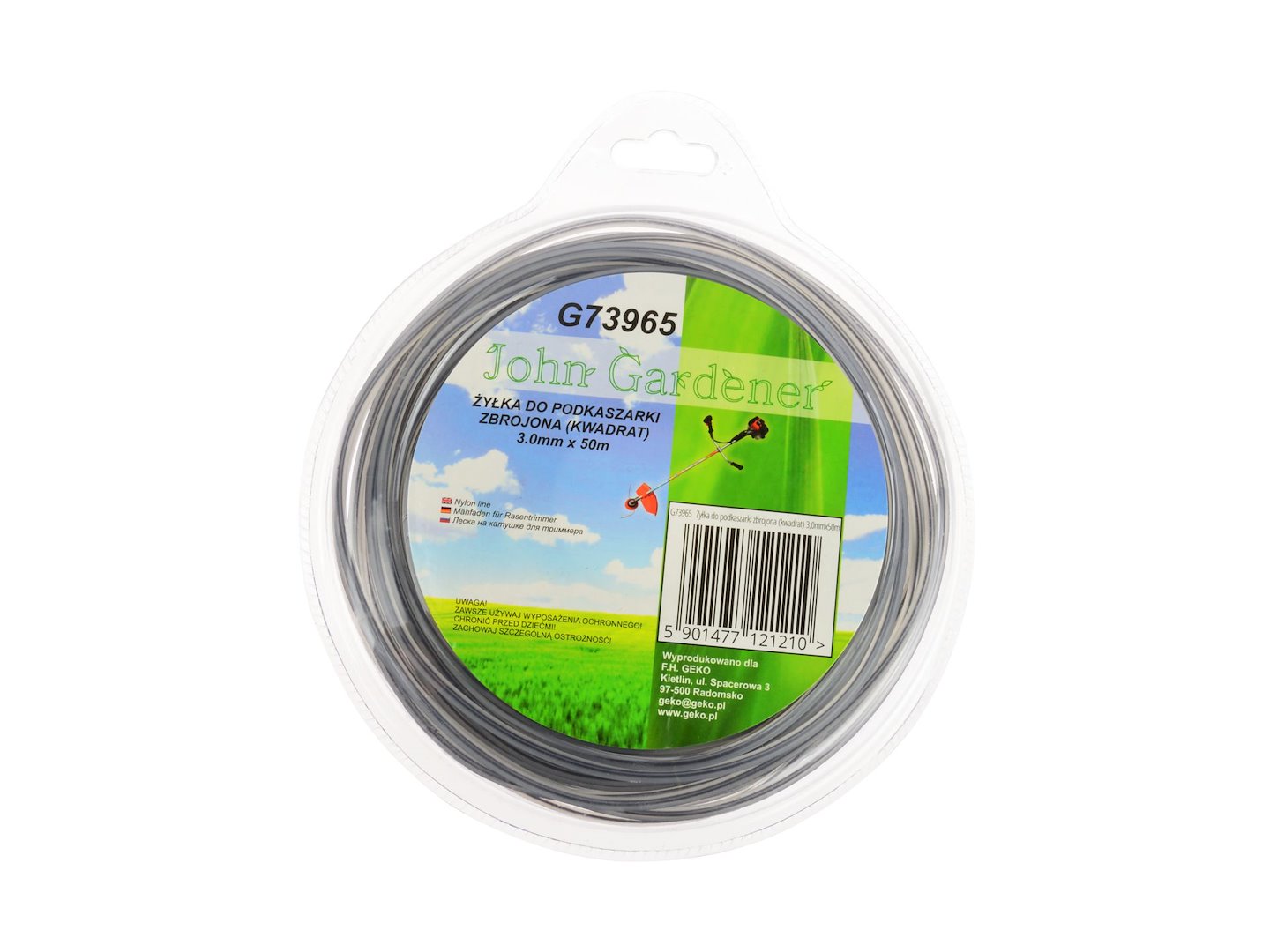 Nylon line 3.0 mm x 50 m, square