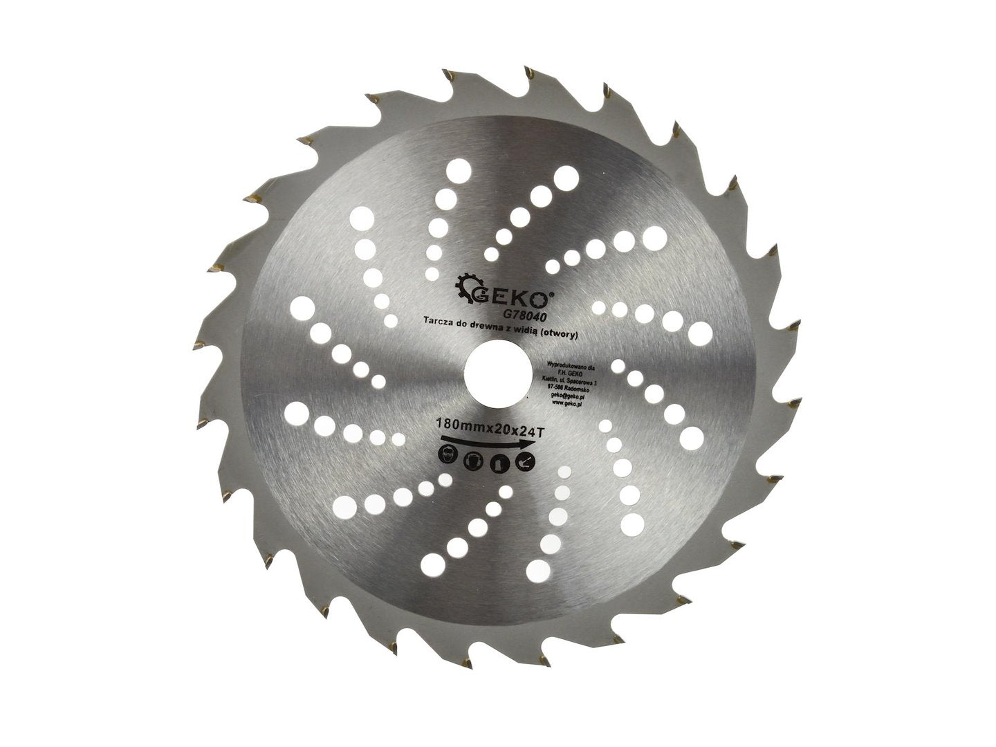 TCT Circular Saw Blade with Holes 180x20x24T