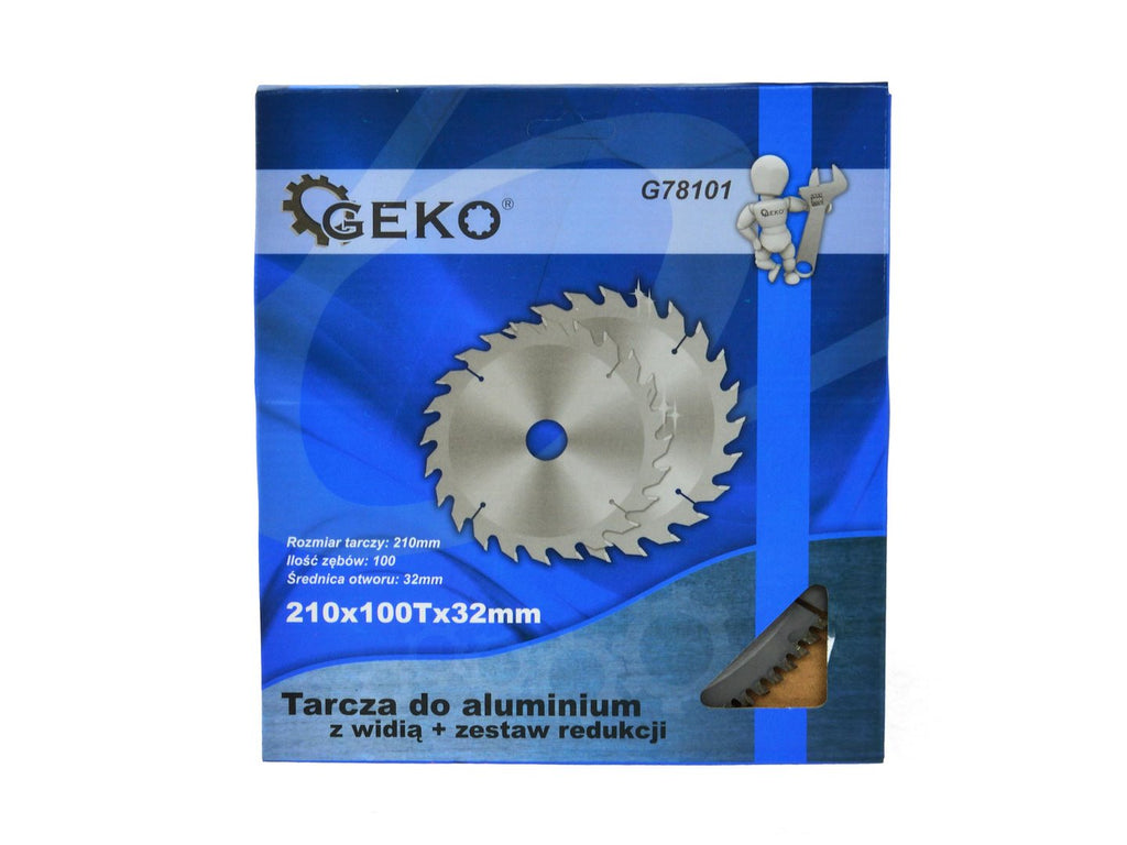 TCT Aluminium Circular Saw Blade 210x32x100T + 5 reductions 32/-30 -25.4 -22.2 -20 -16