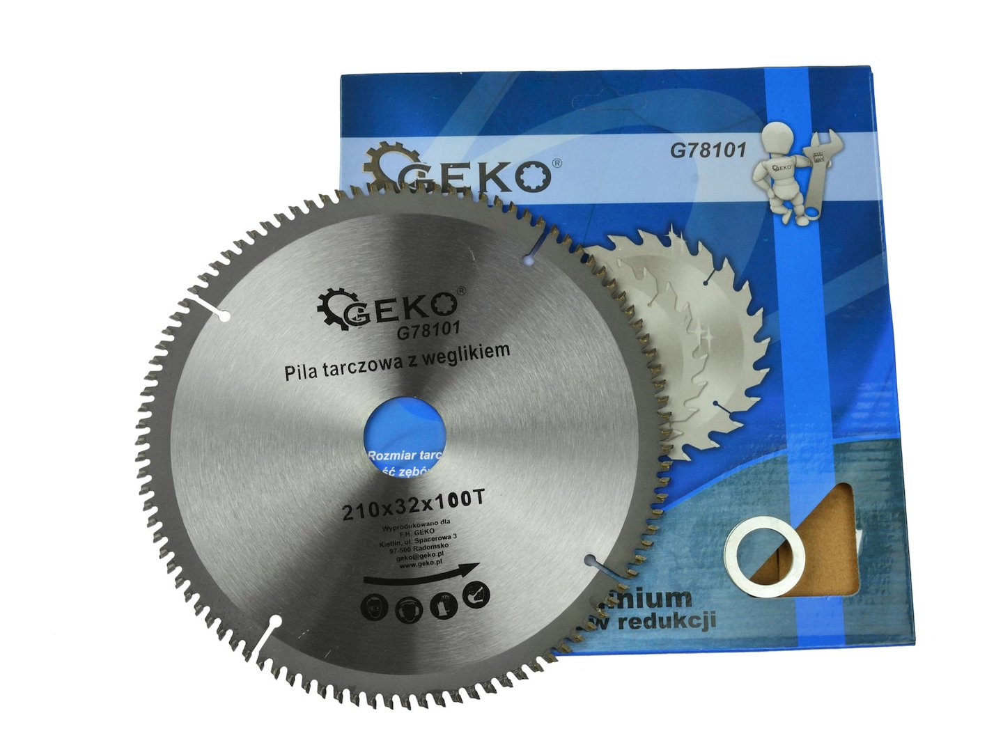 TCT Aluminium Circular Saw Blade 210x32x100T + 5 reductions 32/-30 -25.4 -22.2 -20 -16