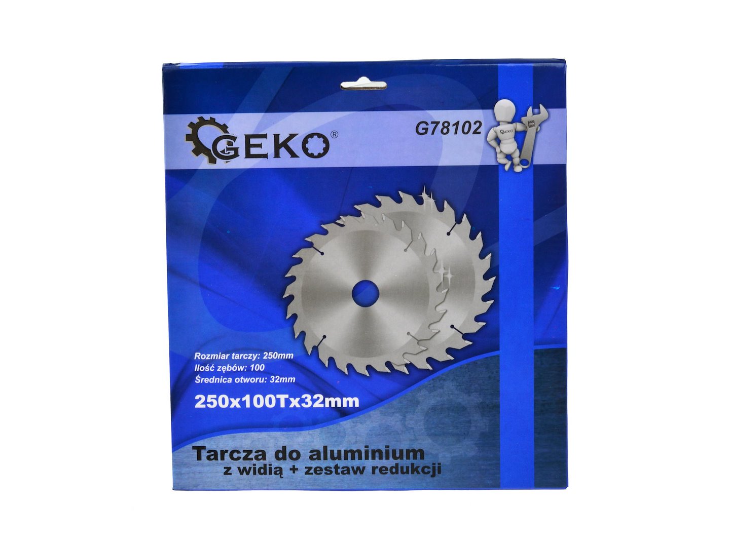 TCT Aluminium Circular Saw Blade 250x32x100T + 5 reductions 32/ -30 -25,4 -22,2 -20 -16