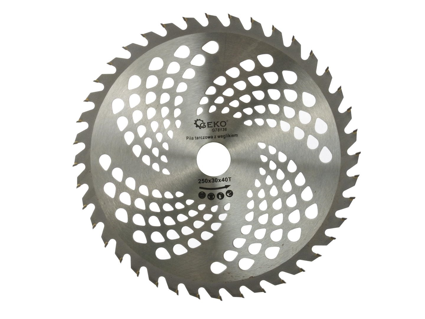 Circular Saw Blade with Holes 250x30x40T