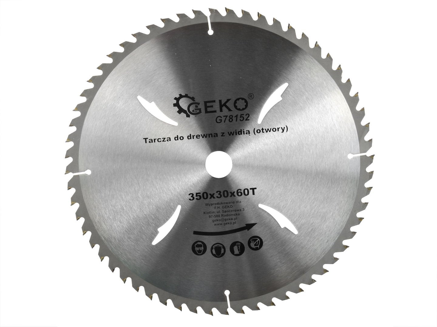 Circular Saw Blade with Holes 350x30x60T