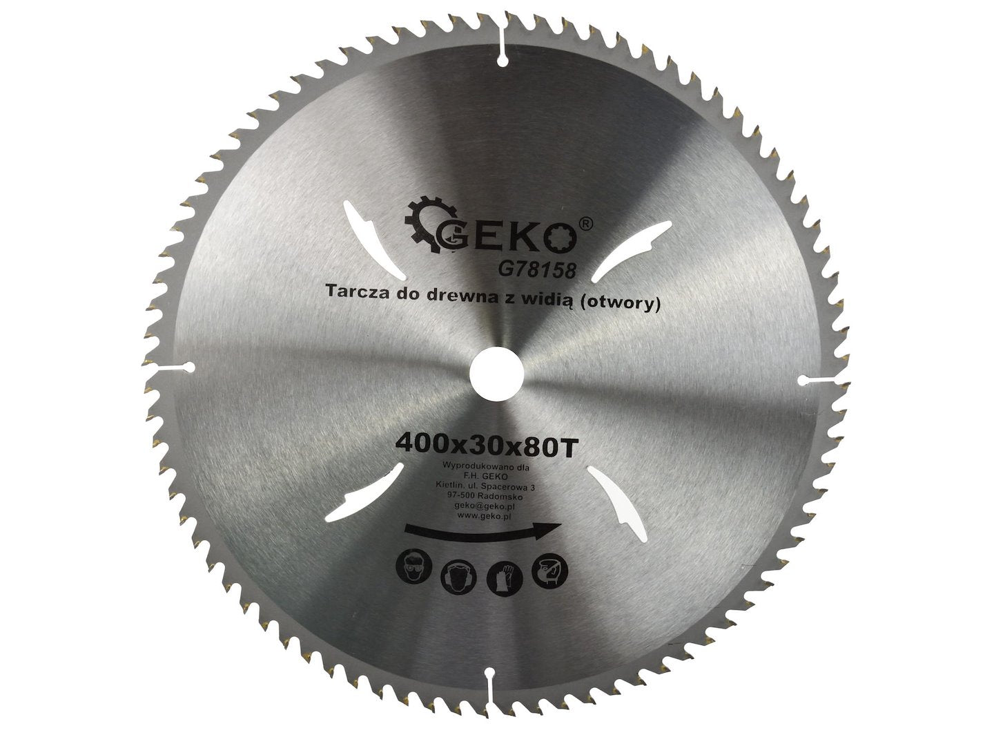 Circular Saw Blade with Holes 400x30x80T