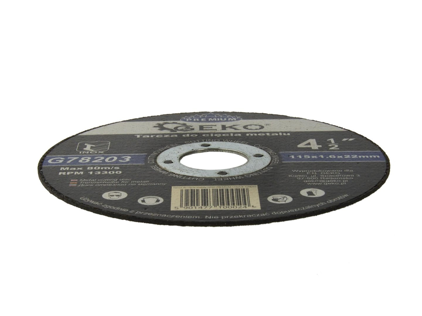 Metal Cutting Disc GEKO Premium 115x1,6x22,2 mm