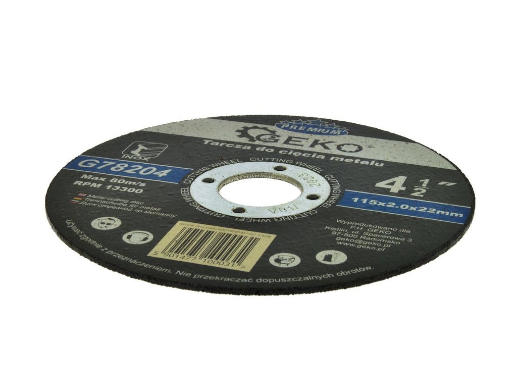 Metal Cutting Disc GEKO Premium 115 x 2 x 22.2 mm