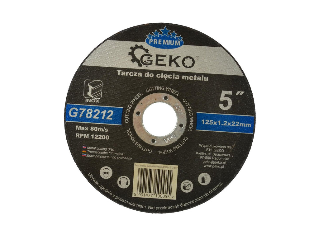Metal Cutting Disc GEKO Premium 125x1.2x22.2 mm