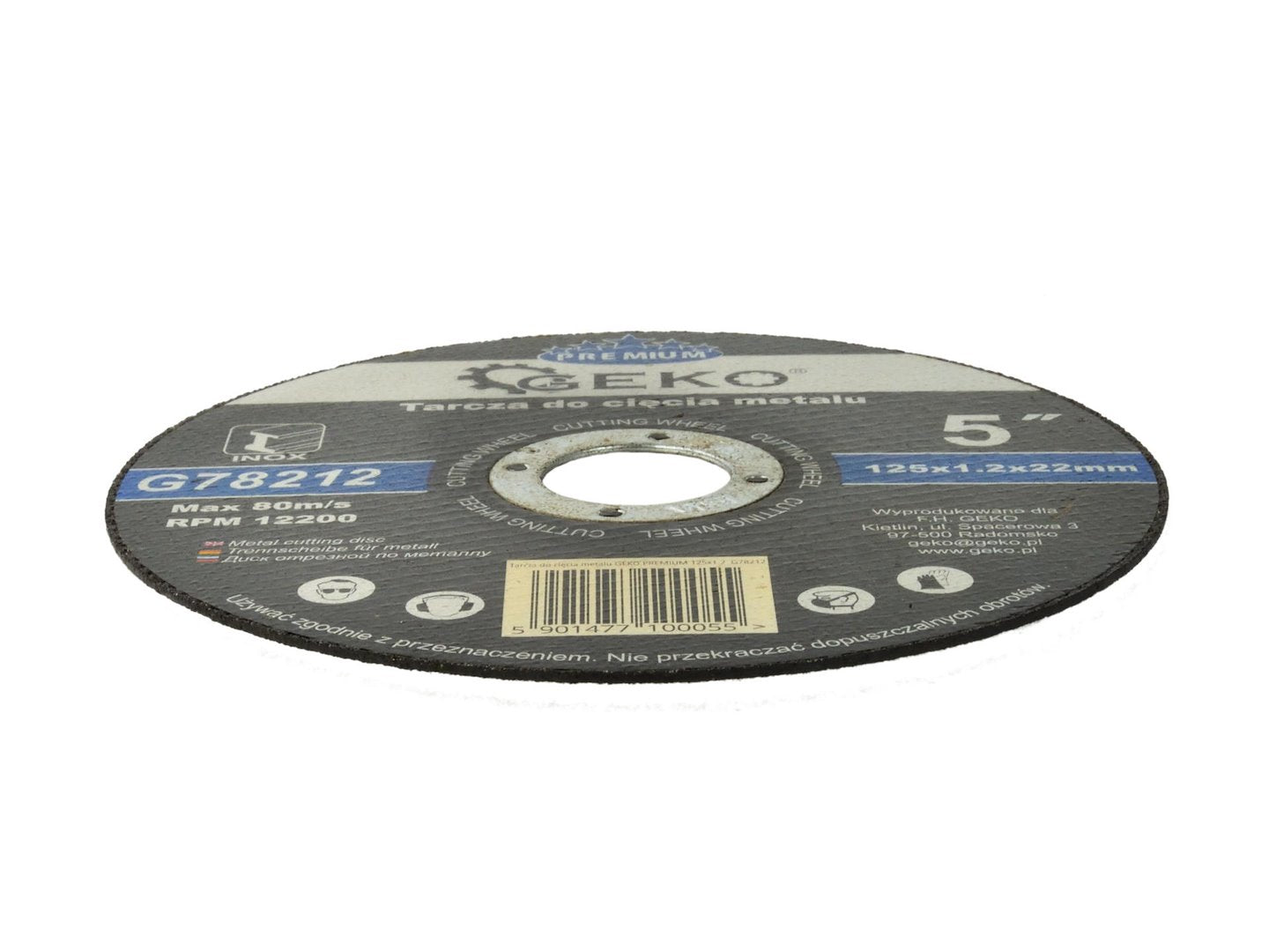 Metal Cutting Disc GEKO Premium 125x1.2x22.2 mm