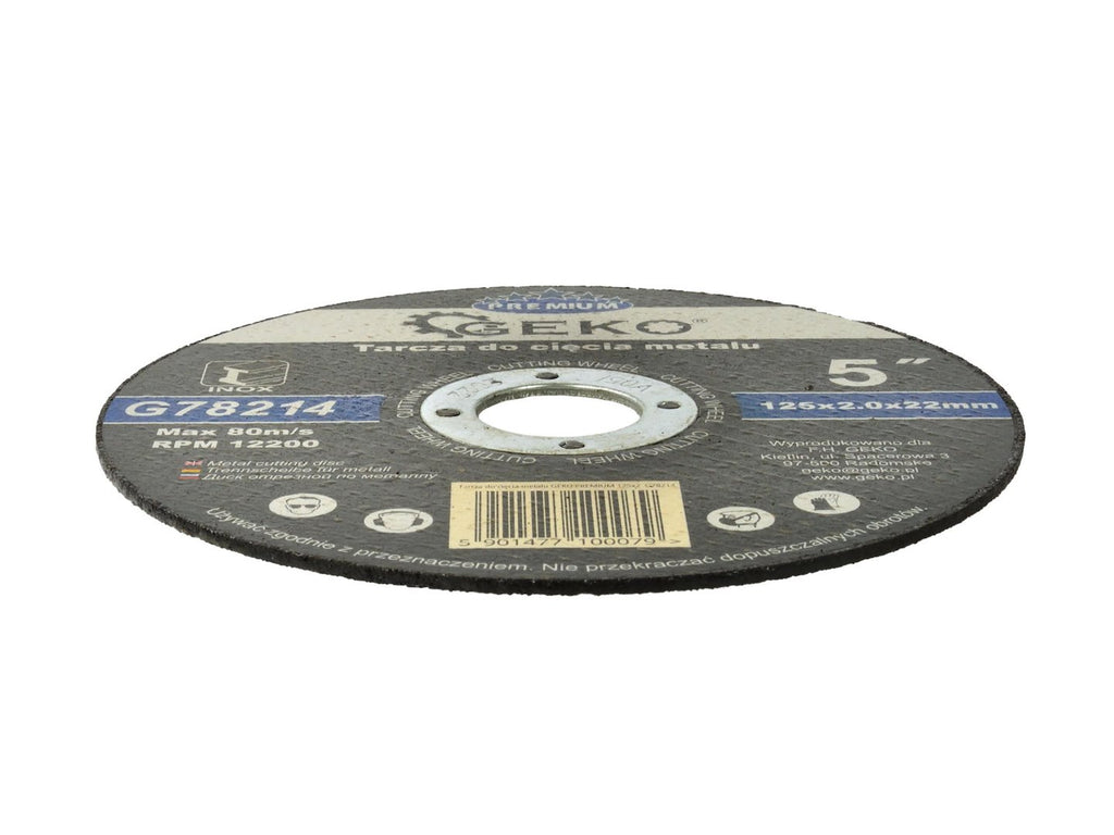 Metal Cutting Disc GEKO Premium 125 x 2 x 22.2 mm