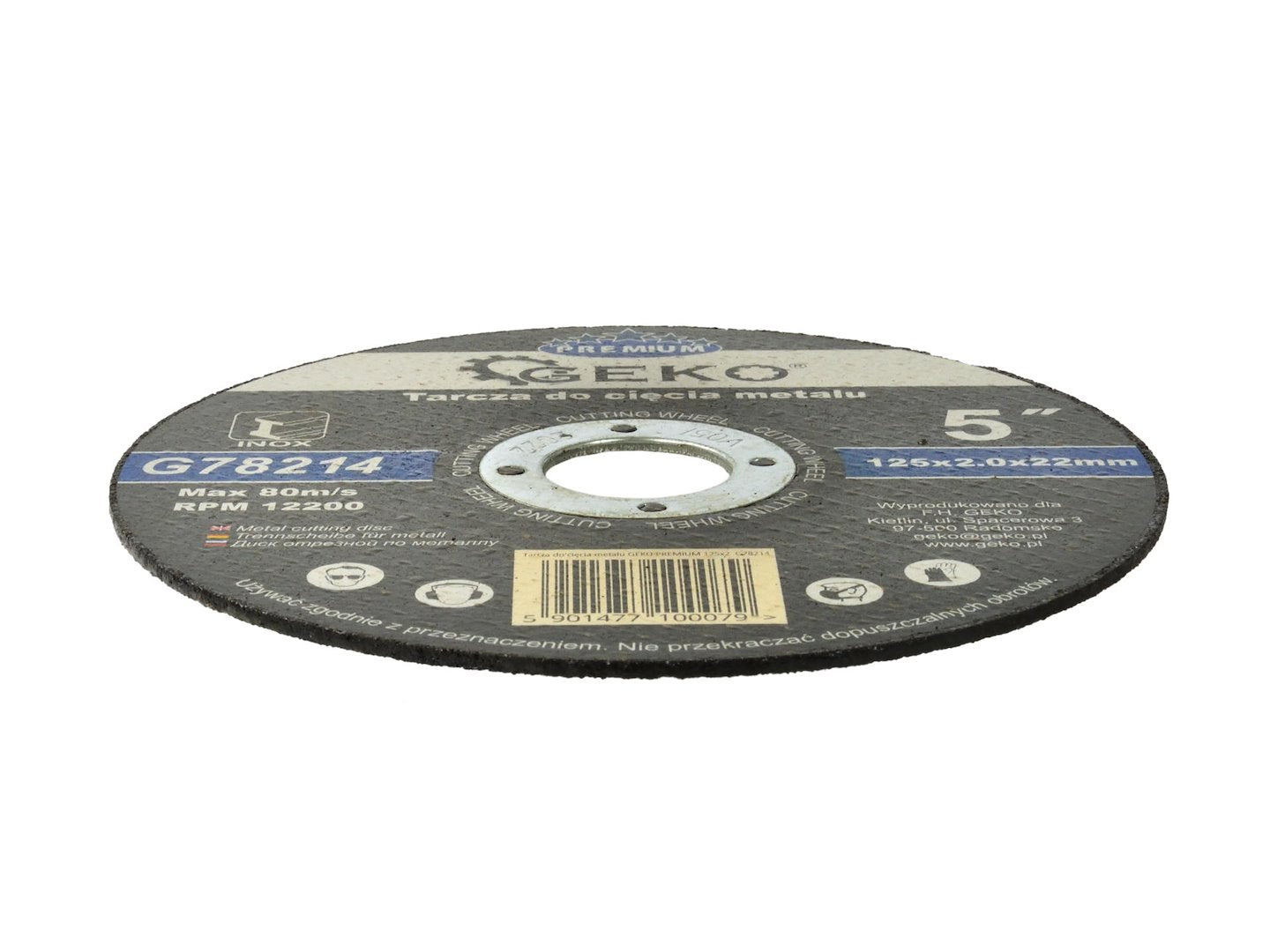 Metal Cutting Disc GEKO Premium 125 x 2 x 22.2 mm