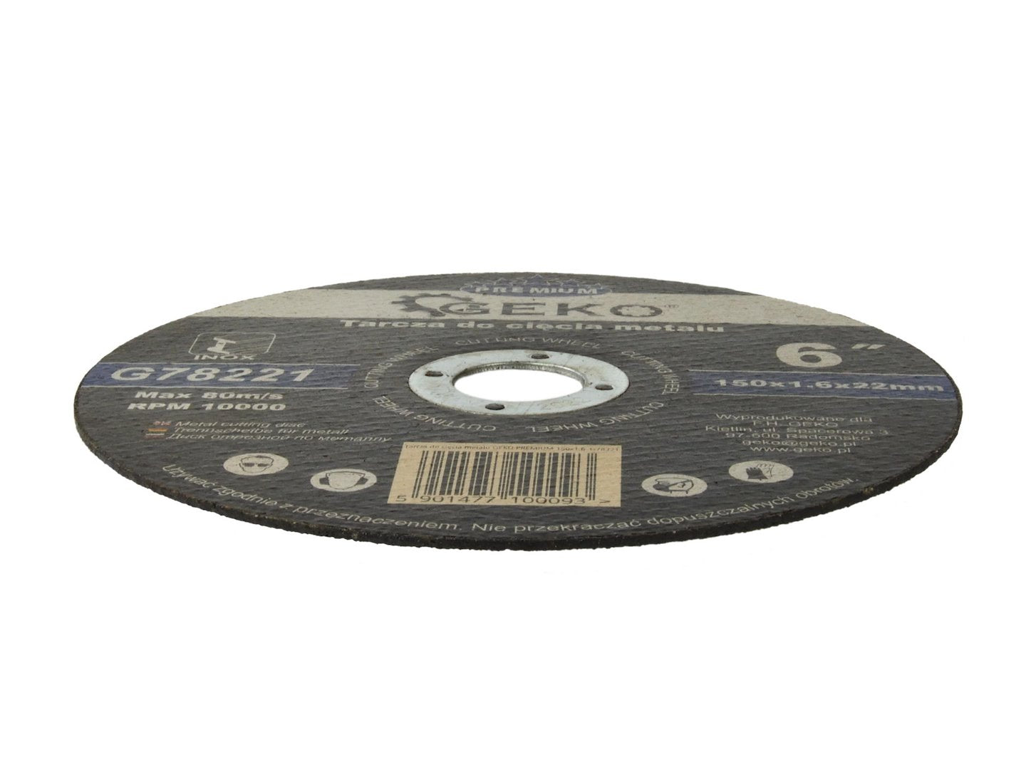 Metal Cutting Disc GEKO Premium 150 x 1.6 x 22.2 mm