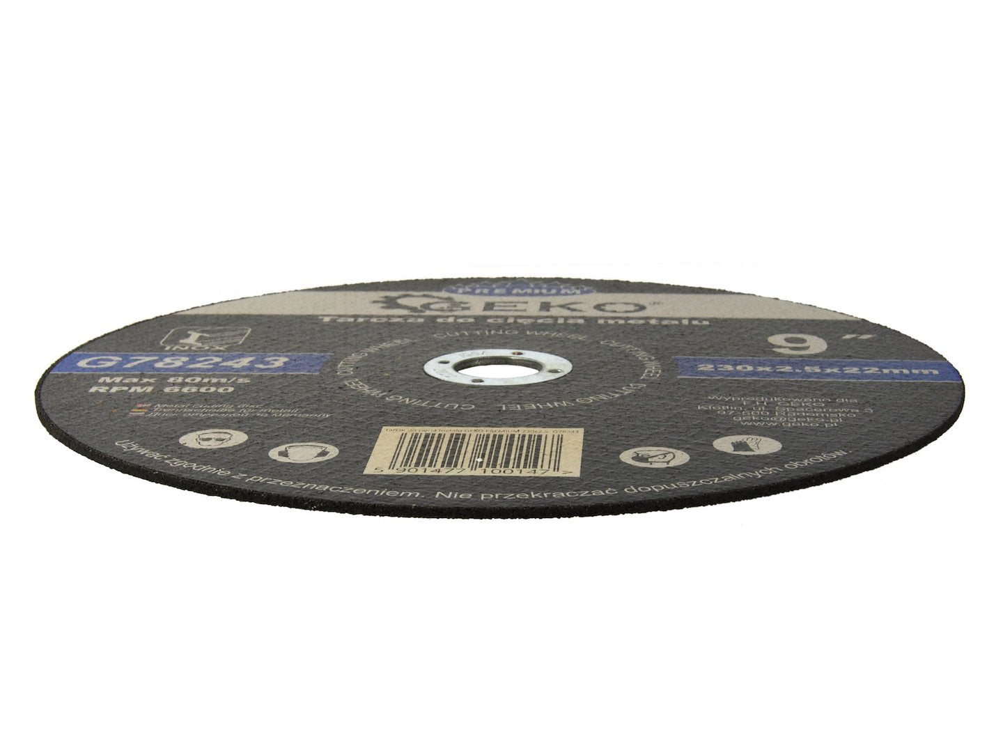 Metal Cutting Disc GEKO Premium 230 x 2.5 x 22.2 mm