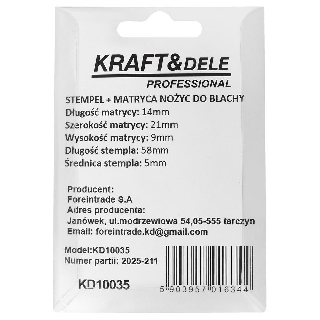 STAMP + DIE FOR SHEET METAL SCISSORS KD10035