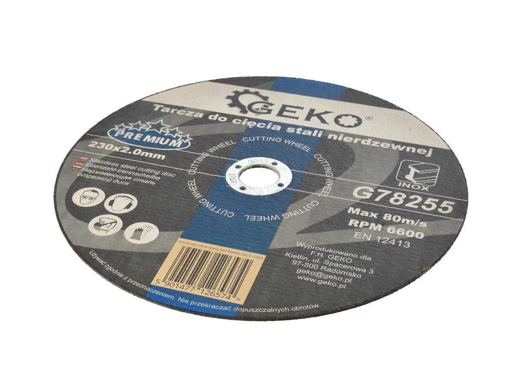 Stainless Steel Cutting Disc GEKO Premium 230x2.0x22.2 mm
