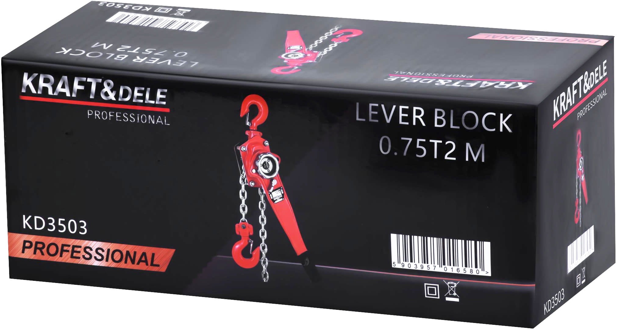 Lever hoist 0.75T 2m KD3503