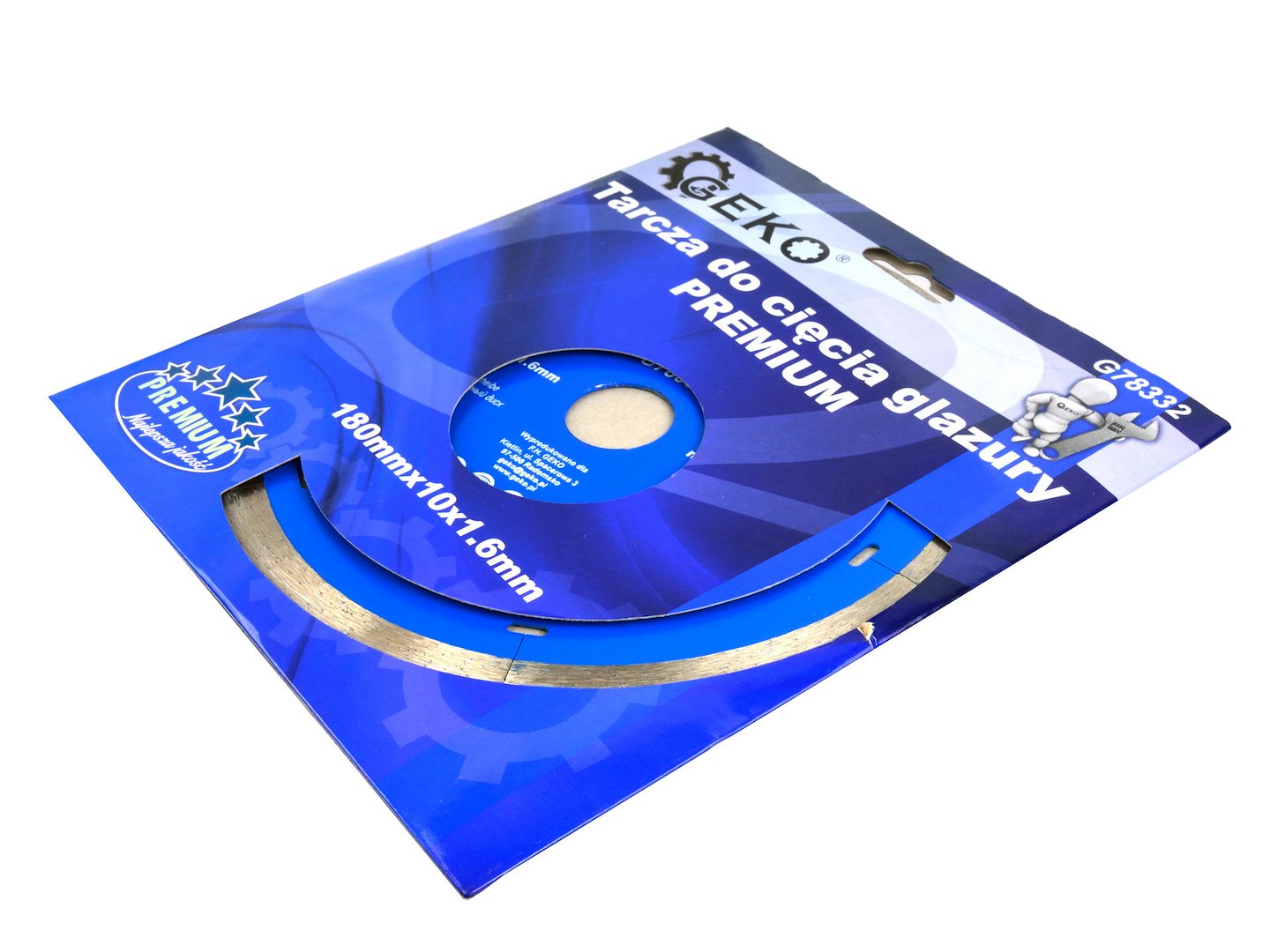 Micro-Segmented Diamond Blade for Porcelain and Ceramic Tile 180 x 1.6 x 22.2 x 10 mm