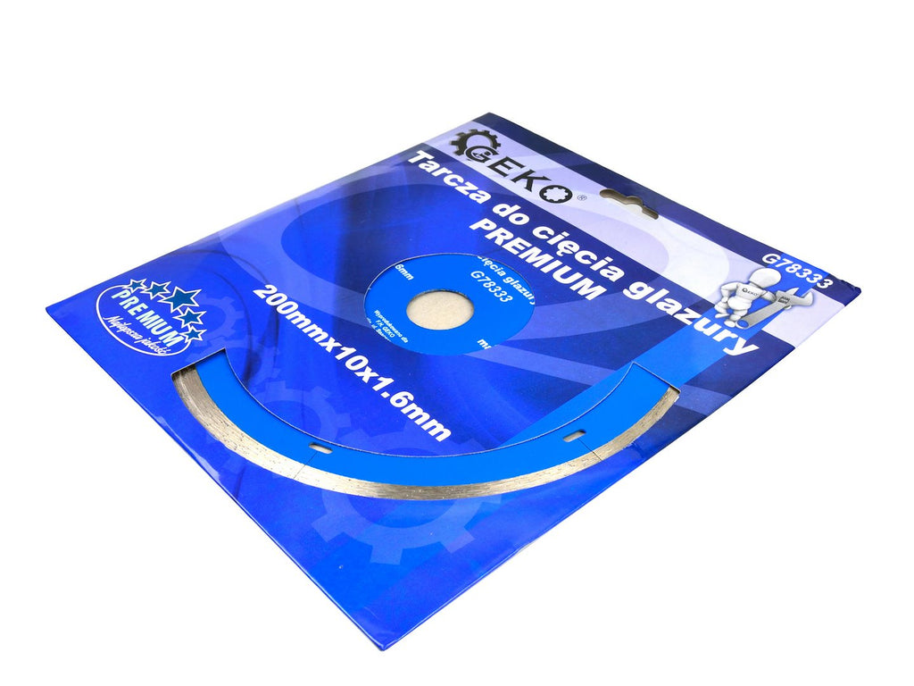 Micro-Segmented Diamond Blade for Porcelain and Ceramic Tile 200x1.6x22.2x10 mm