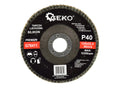 Silicon Carbide Flap Disc 125 mm Grit 40 GEKO Premium