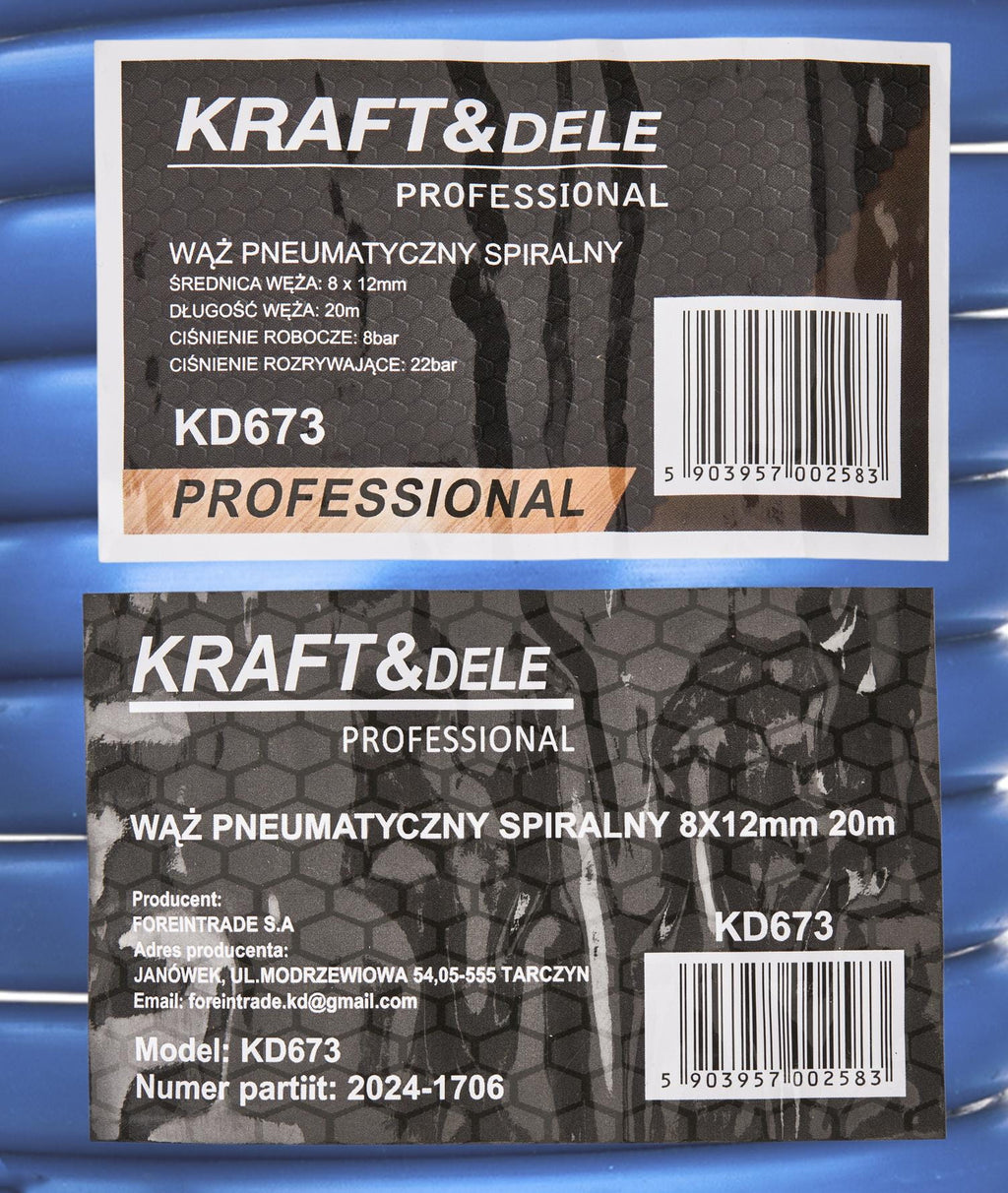 Pneumatic hose 5x12mm 20m KD673