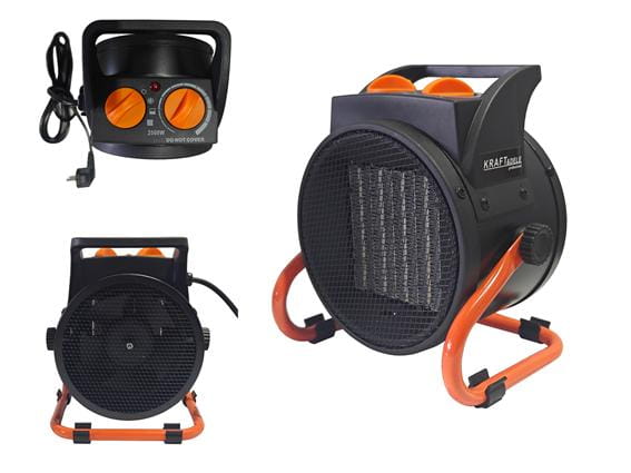 Electric fan heater 2.5kW 230V KD11727