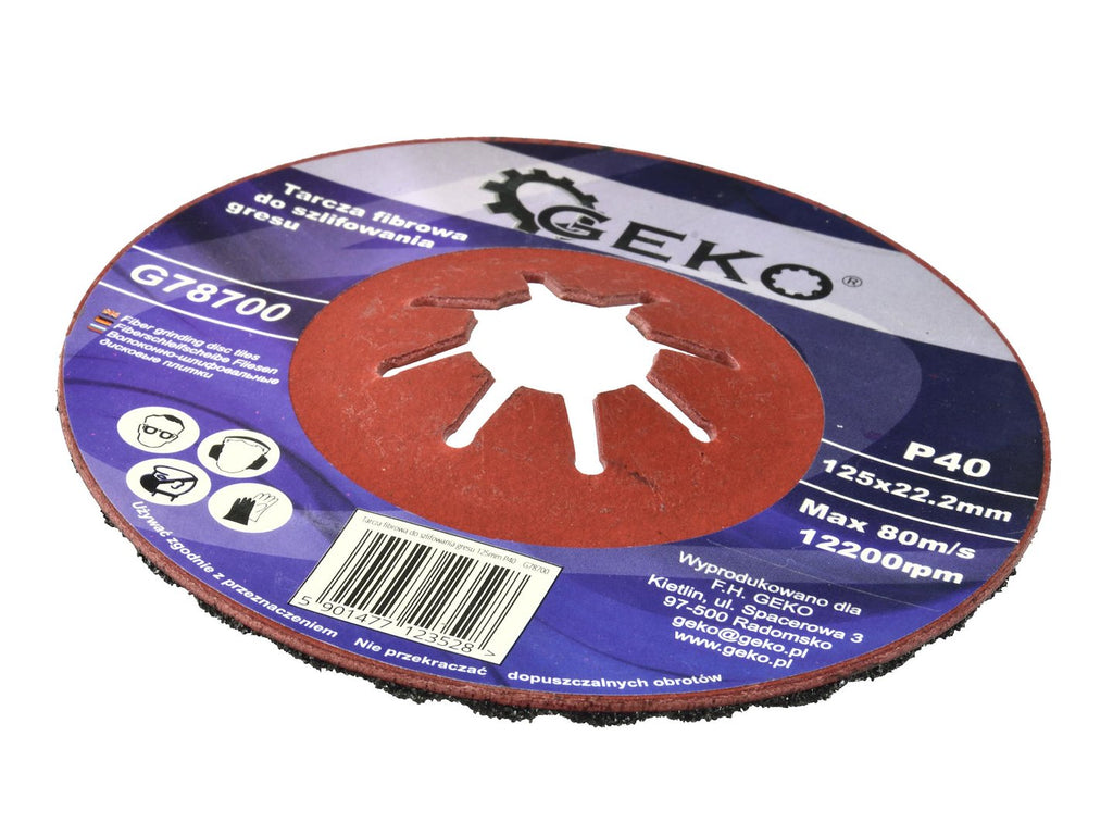 Coarse Grit Fiber Disc 125 mm P40