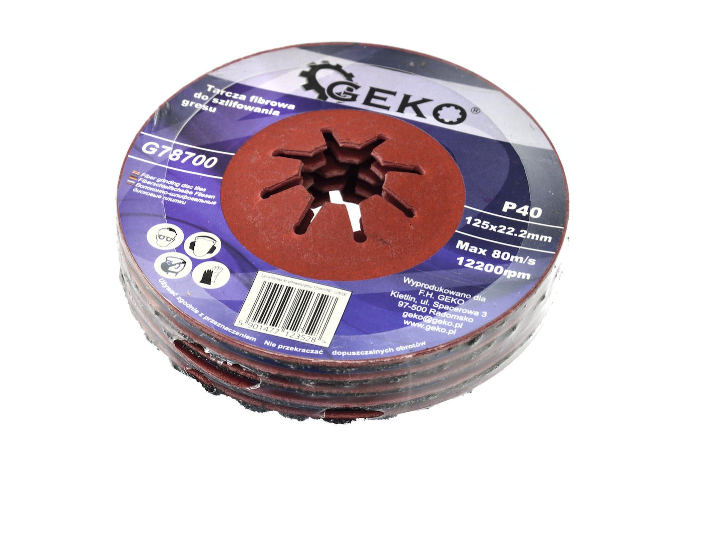 Coarse Grit Fiber Disc 125 mm P40