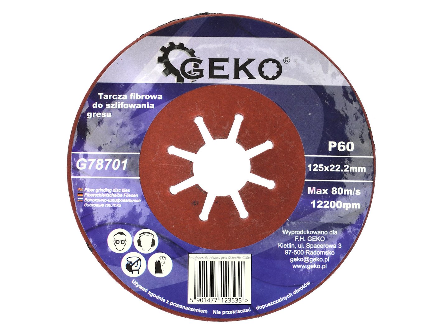 Coarse Grit Fiber Disc 125 mm P60