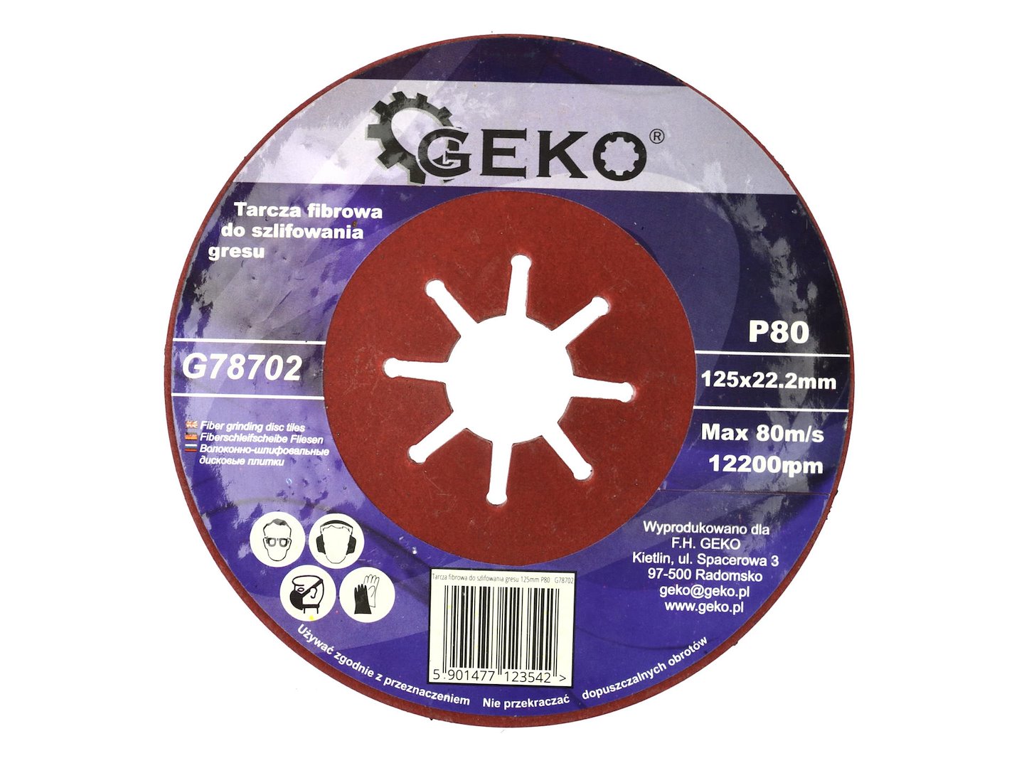 Coarse Grit Fiber Disc 125 mm P80