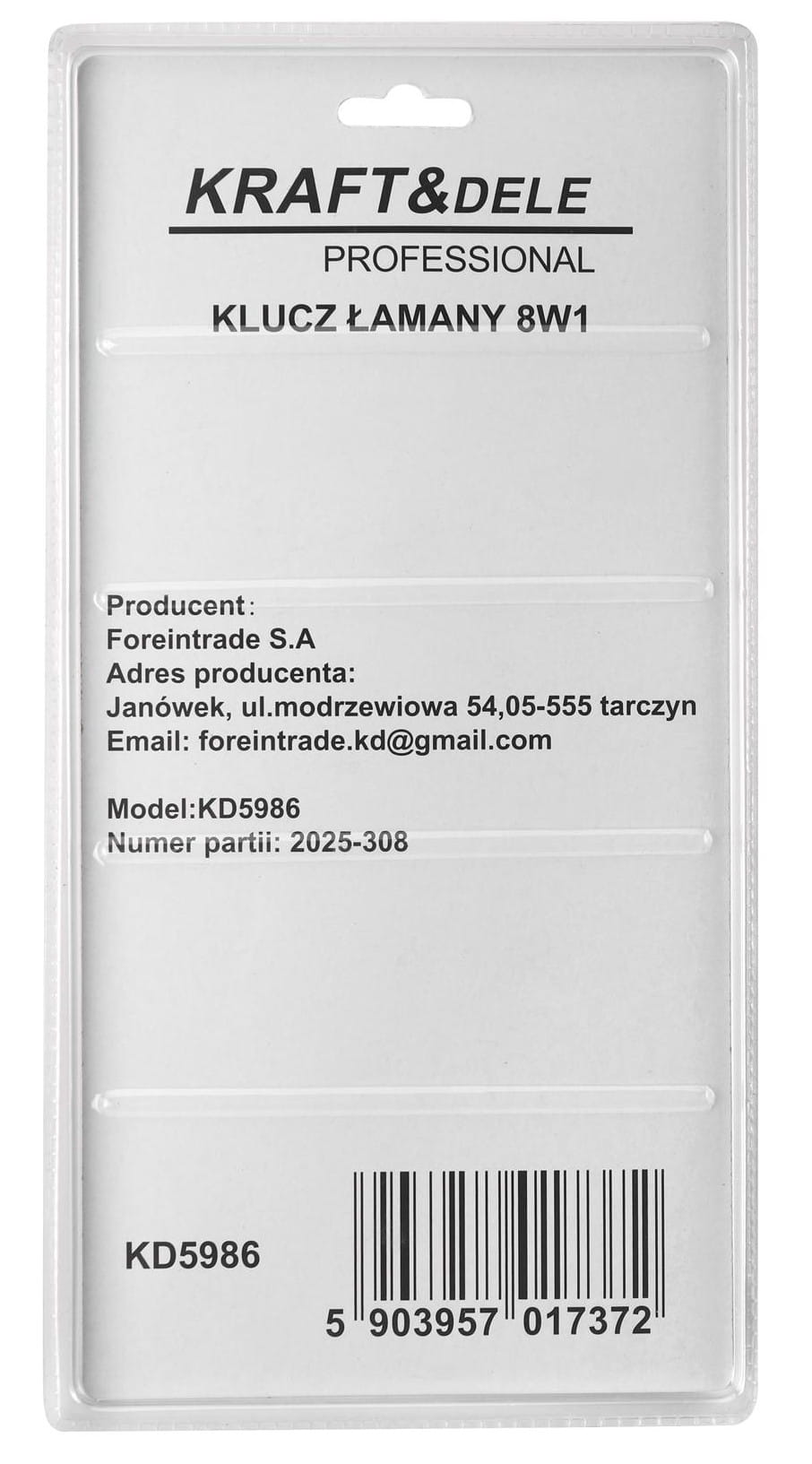 8-in-1 Folding Key KD5986