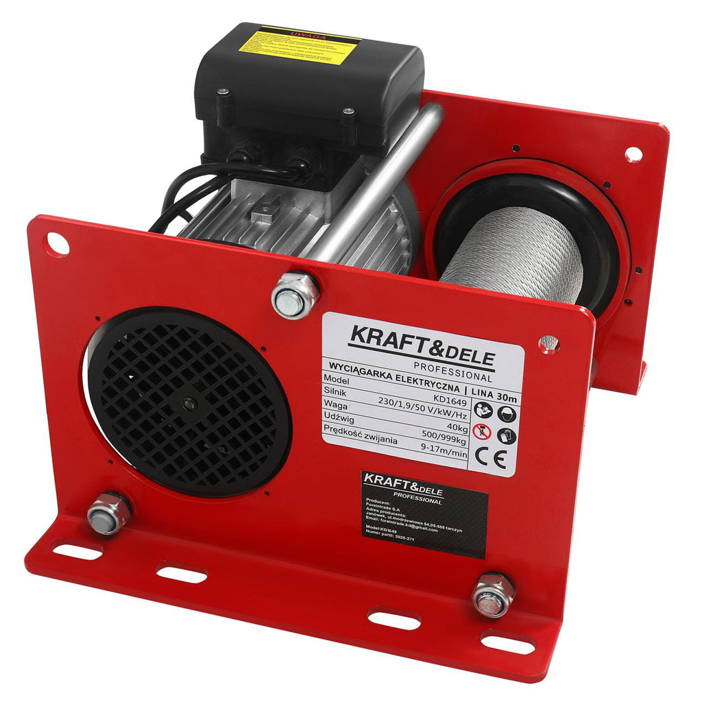 CONSTRUCTION ELECTRIC WINCH 30M 500/999KG KD1649