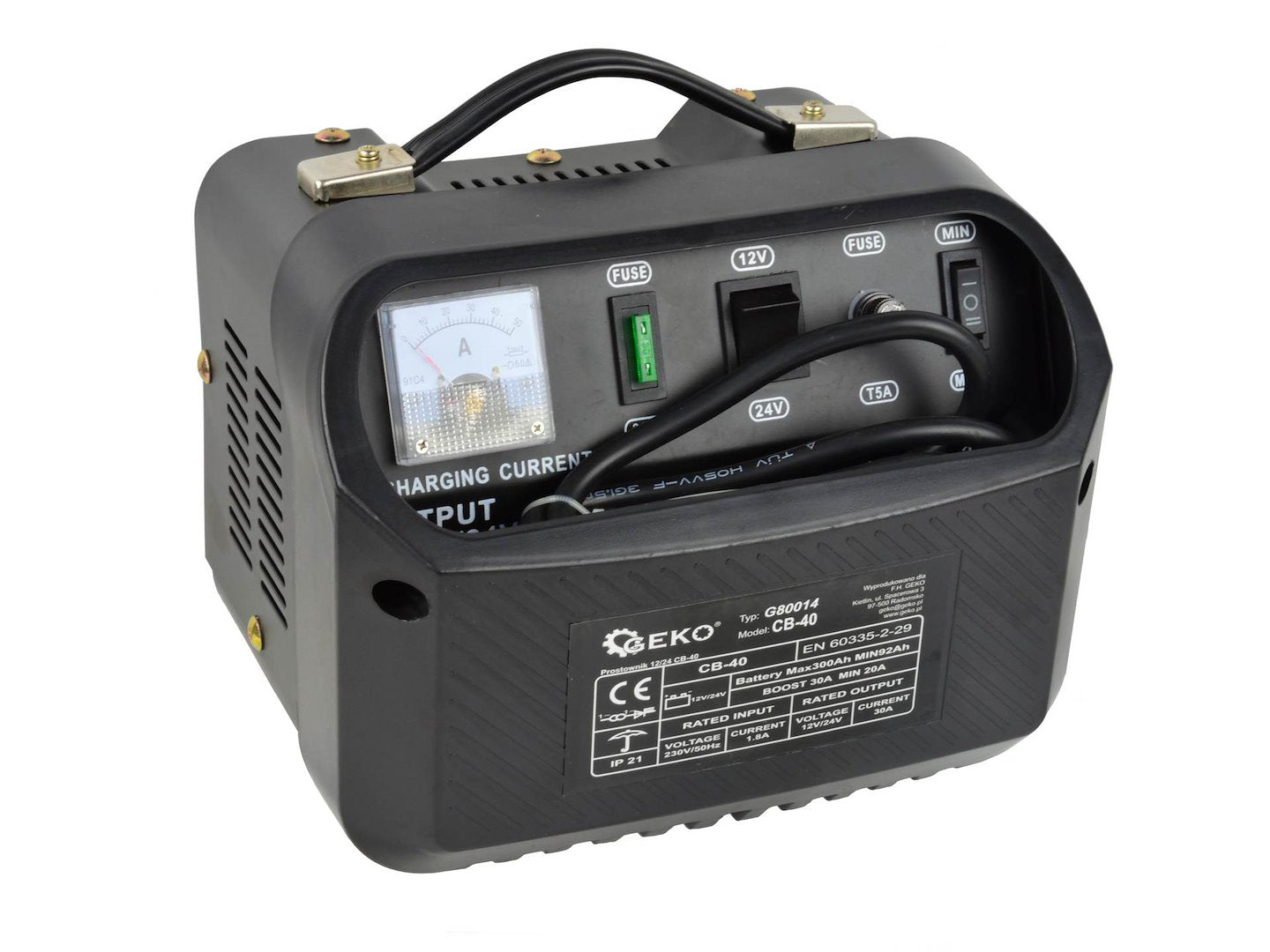 Battery Charger with Euro Plug CB40