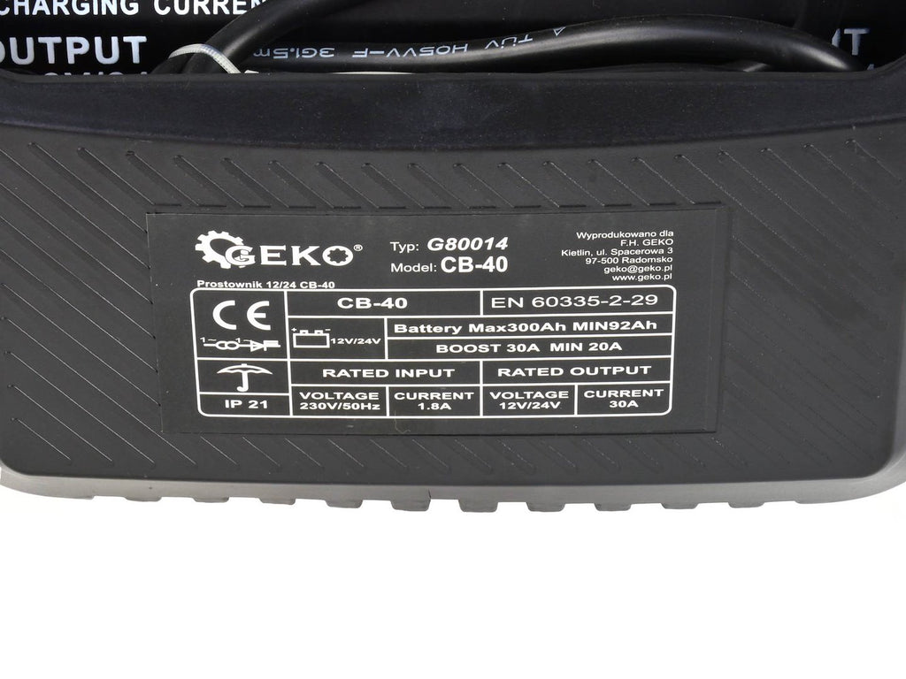 Battery Charger with Euro Plug CB40