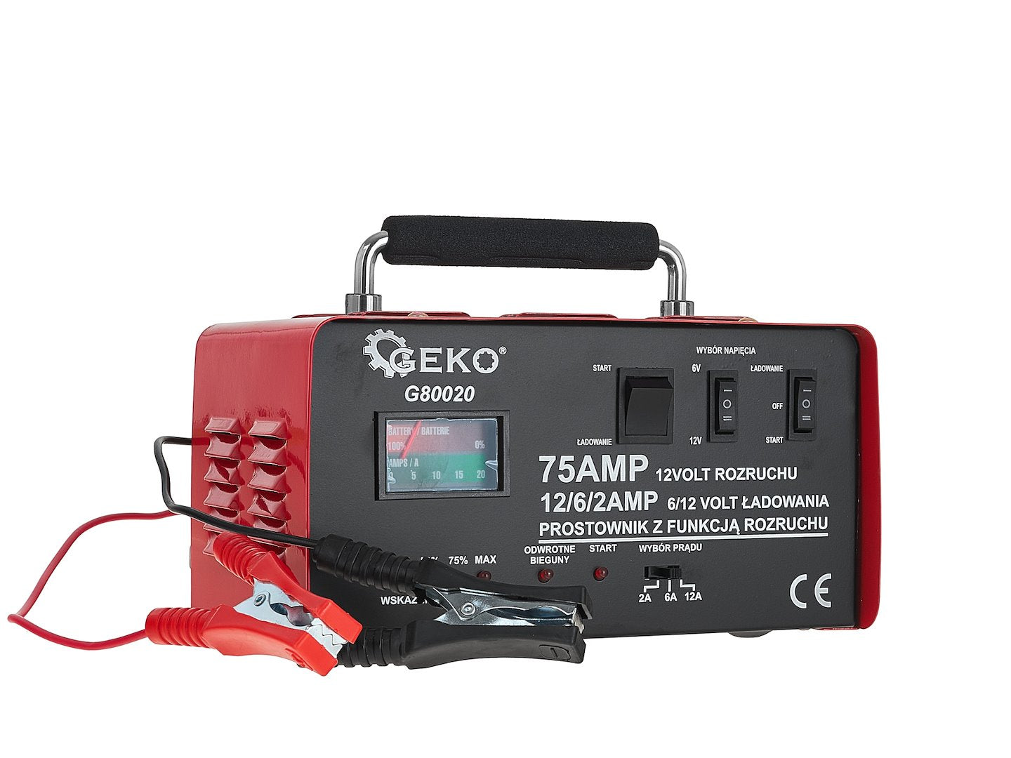 Battery charger with GS/CE 75A 6/12V GEKO