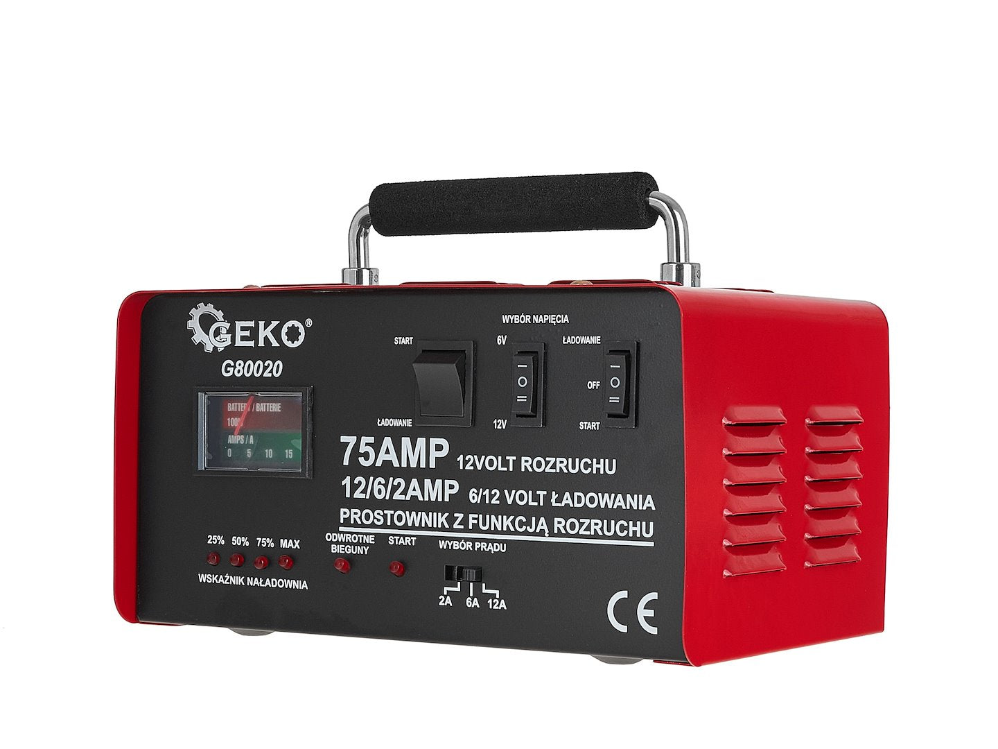 Battery charger with GS/CE 75A 6/12V GEKO