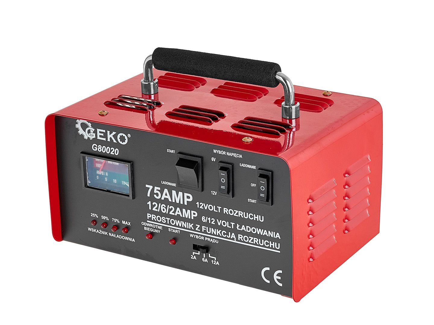 Battery charger with GS/CE 75A 6/12V GEKO