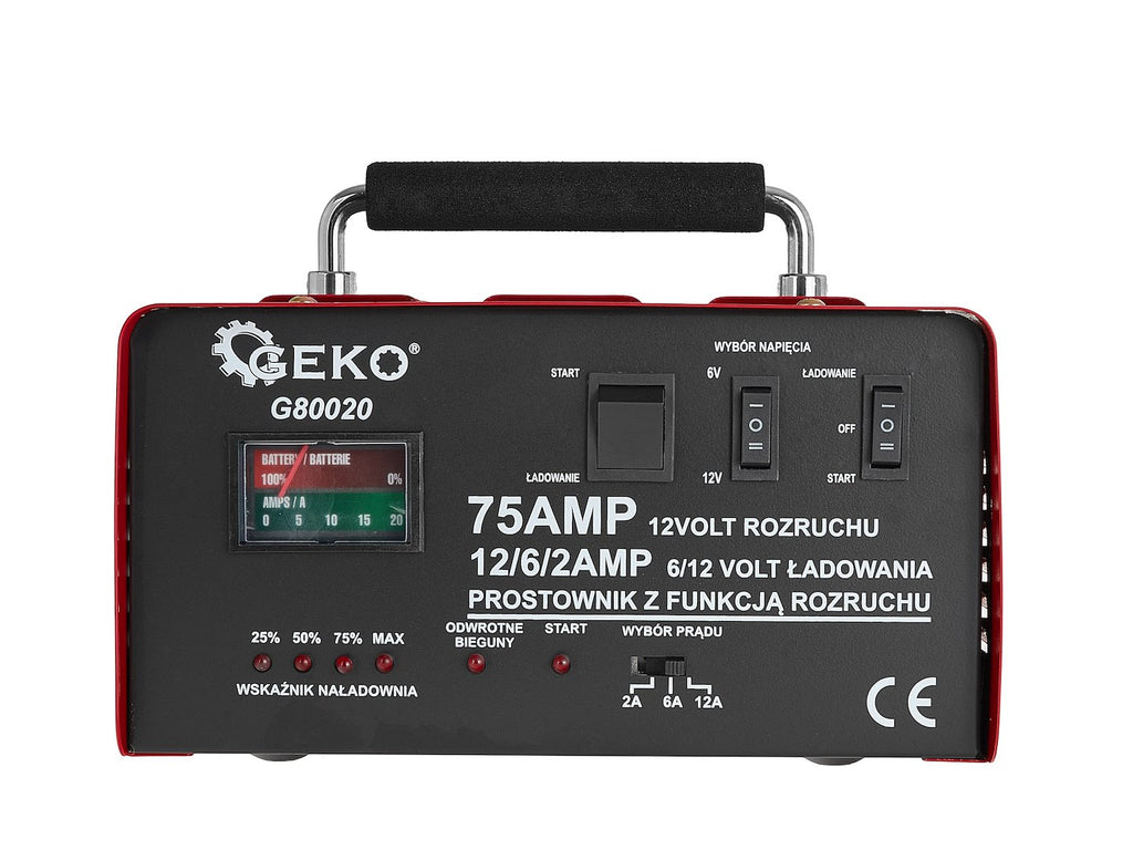 Battery charger with GS/CE 75A 6/12V GEKO