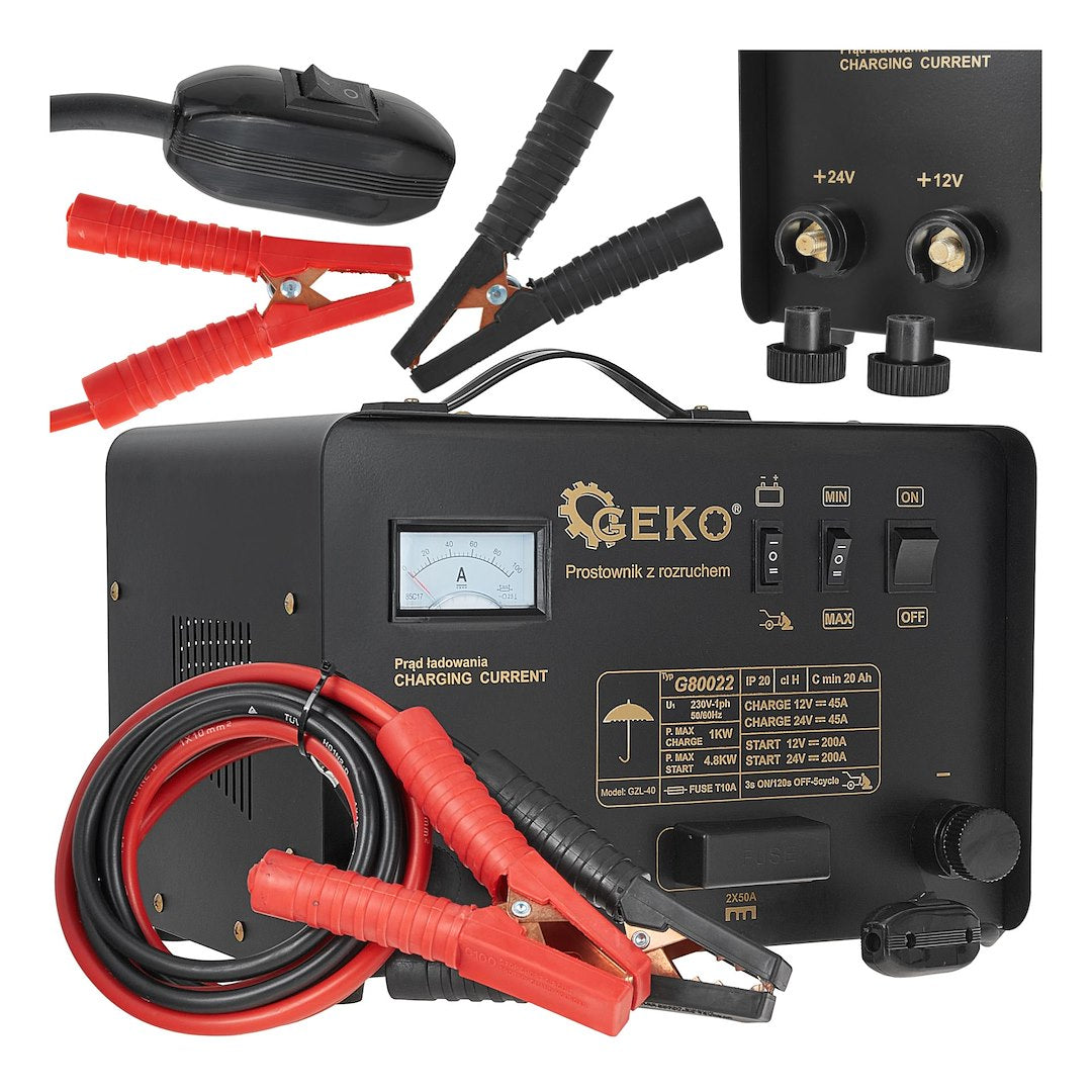 Battery charger with GS/CE, 12/24V, 200A