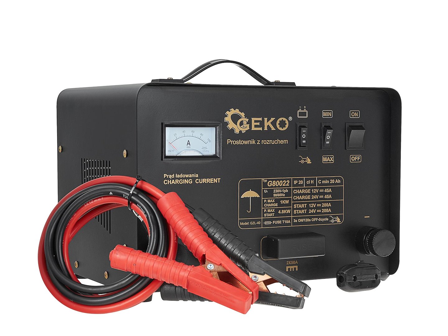 Battery charger with GS/CE, 12/24V, 200A
