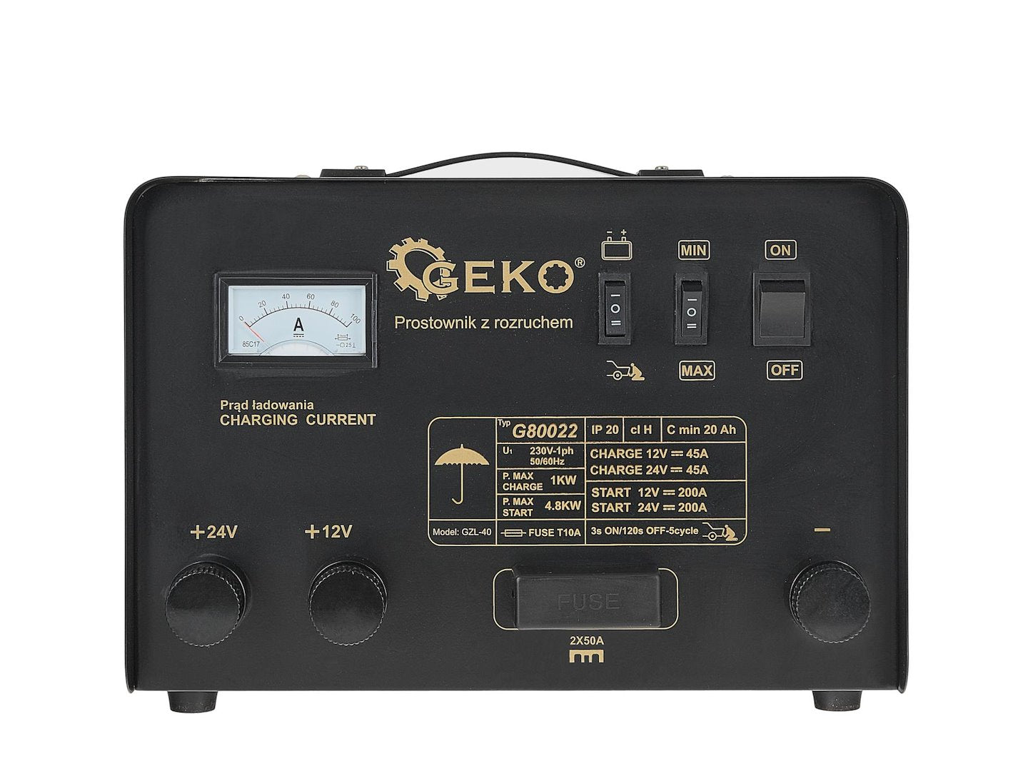 Battery charger with GS/CE, 12/24V, 200A