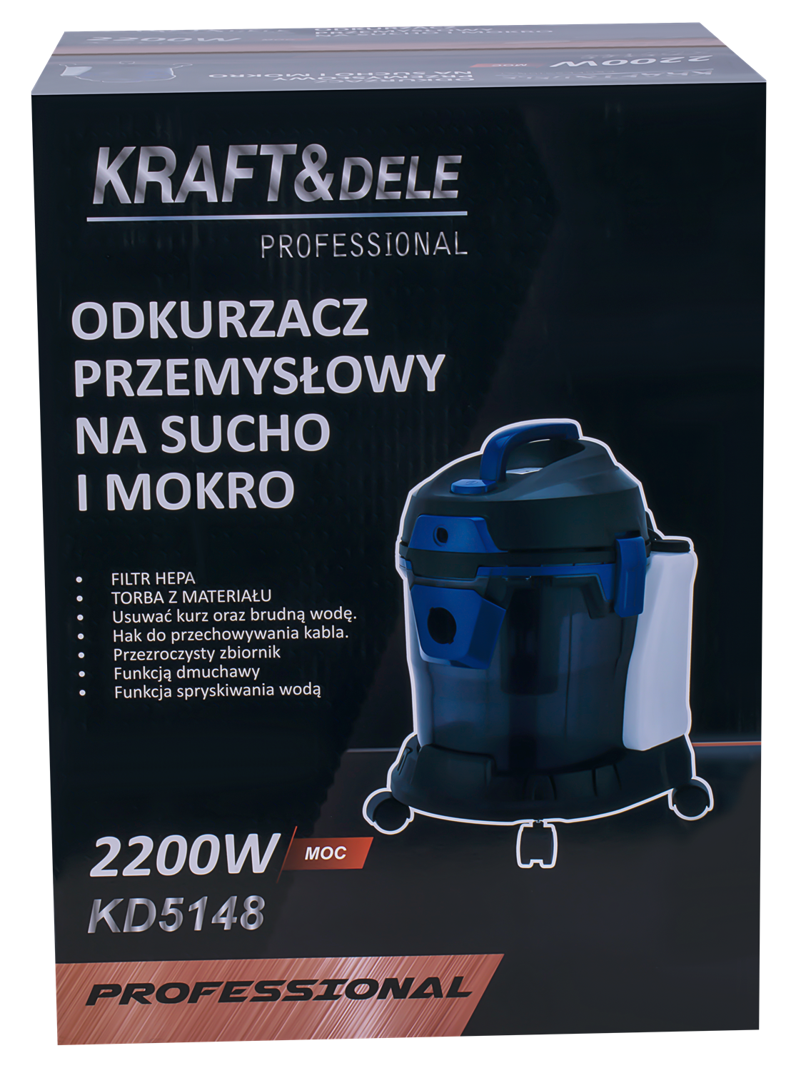 Tööstuslik kuiv- ja märgtolmuimeja pesufunktsiooniga 2200 W KD5148