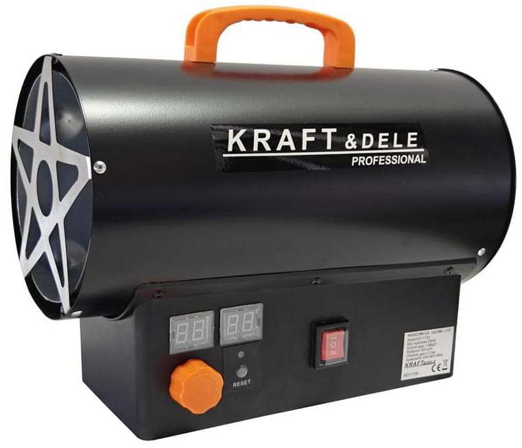Gas heater 25kW + Thermostat + Regulator KD11700