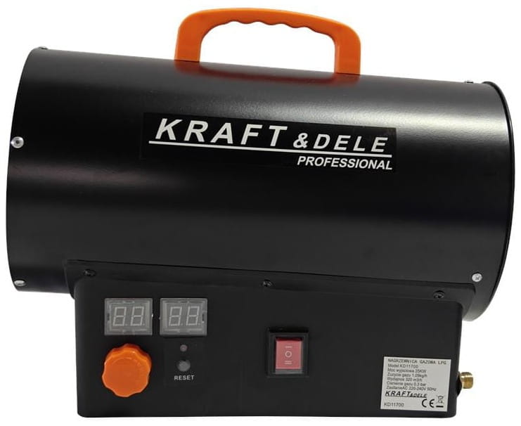 Gas heater 25kW + Thermostat + Regulator KD11700