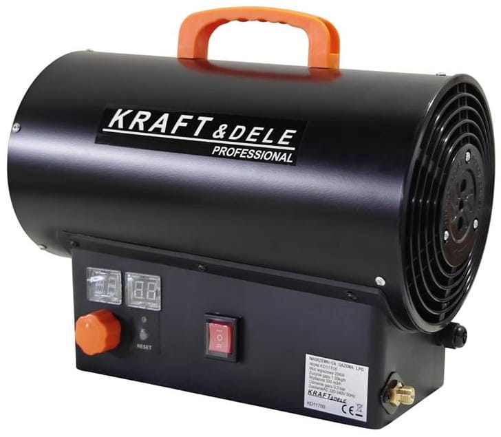 Gas heater 25kW + Thermostat + Regulator KD11700