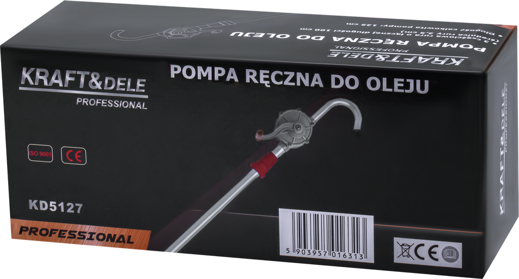 KRAFT&DELE pöörlev iseimev käsipump õli ja diislikütuse jaoks KD5127