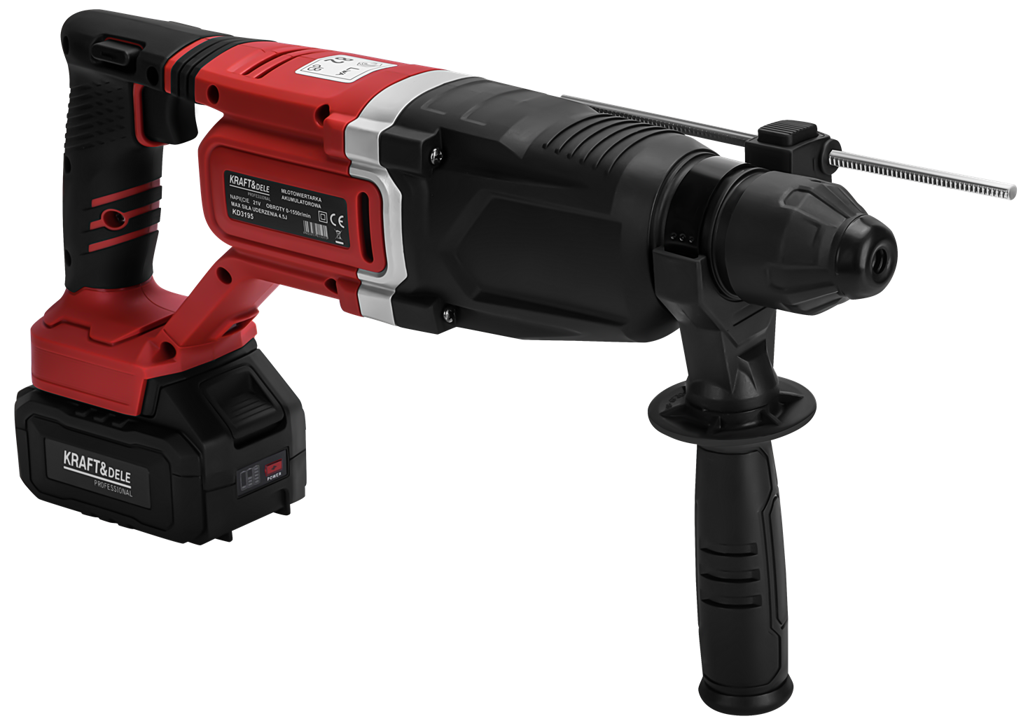 Cordless rotary hammer 21V 4.5J BRUSHLESS 2 x 4Ah KD3195